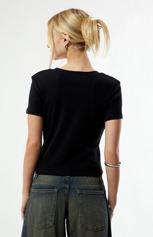 Rhinestone Butterfly Skimmer T-Shirt image number 5