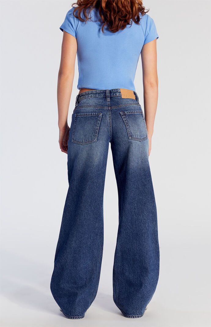 Pacsun Casey Low Rise Baggy Jeans Dark Indigo | PacSun