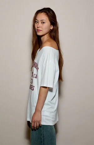 Hidden Hills Off-The-Shoulder Oversized T-Shirt image number 3
