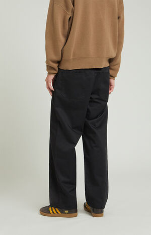 Black Baggy Chino Pants image number 4
