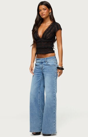 Dale Low Rise Straight Leg Stretchy Jeans image number 4