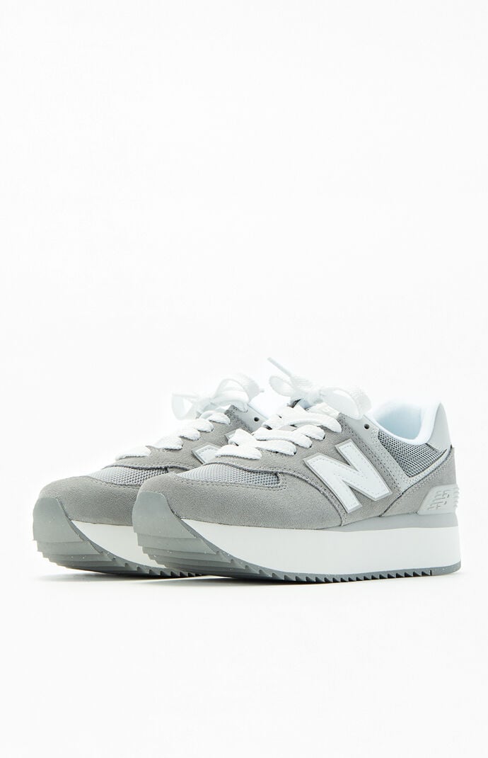New Balance Women's Gray 574 Platform Sneakers | PacSun