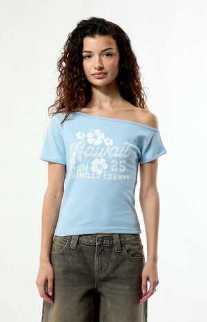 Hawaii 25 Off-The-Shoulder T-Shirt image number 2