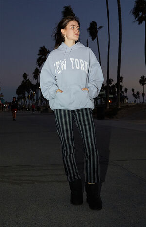 Light Blue New York Hoodie image number 4