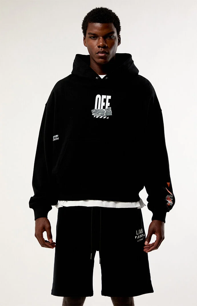 L/AB c/o Off-White Active Duct Tape Hoodie | Pacsun