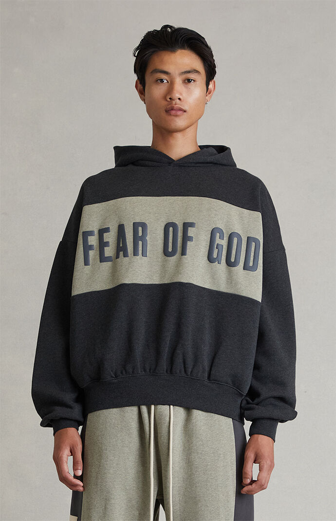 Fear of God ESSENTIALS Iron Grey Heather Paneled Cropped Relaxed