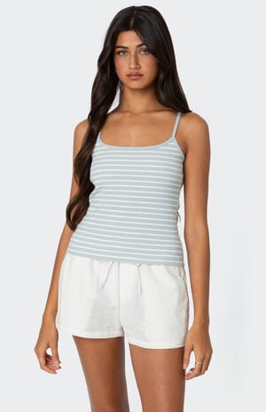 Gretta Striped Ribbed Tank Top image number 1