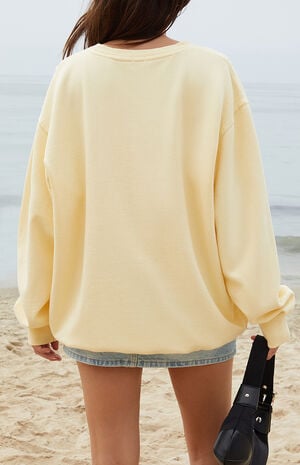 Yellow Erica Crew Neck Sweatshirt image number 3