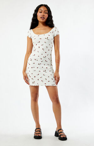 Ditsy Pointelle Mini Dress image number 1