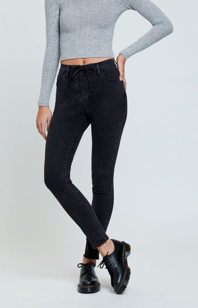 pacsun lace up jeans