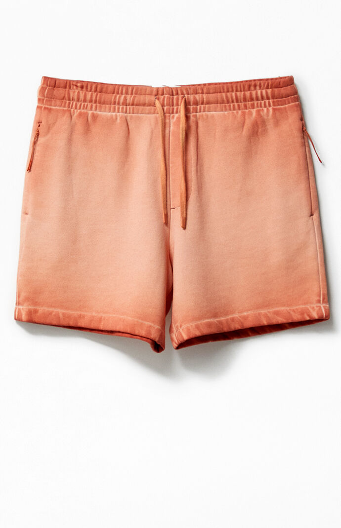 A.R.C. Active Burnt Orange Vintage Wash Heavyweight Fleece Sweat Shorts