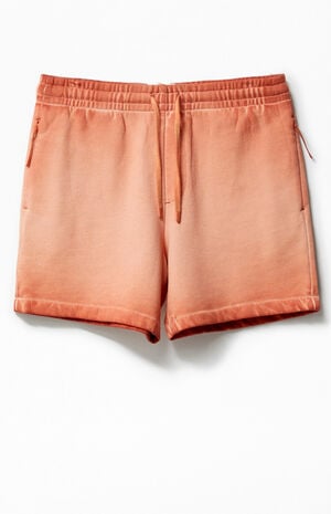 Active Burnt Orange Vintage Wash Heavyweight Fleece Sweat Shorts