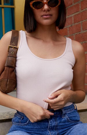 Pink Sheena Cropped Tank Top image number 1