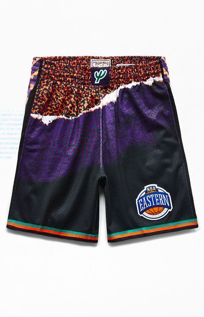 purple basketball shorts