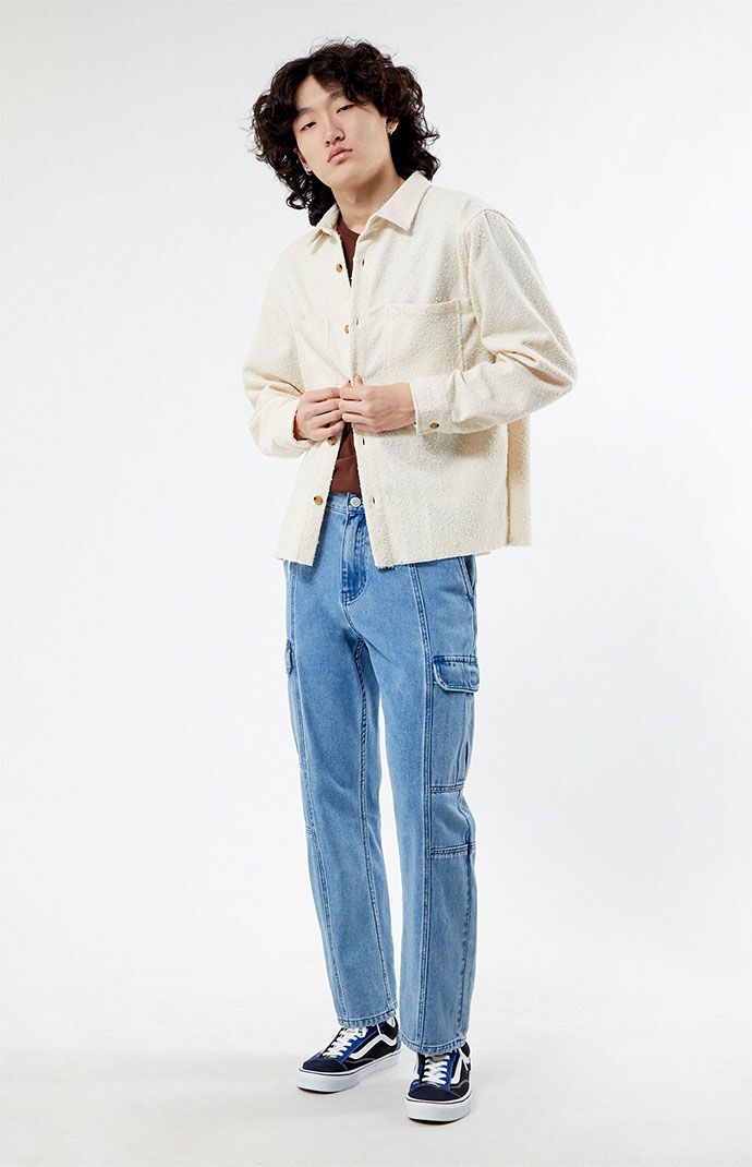 Cream clearance oversized jacket
