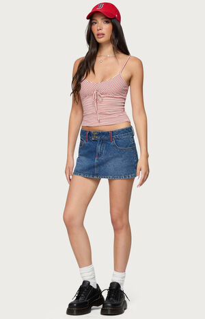 Tova Striped Scoop Tank Top image number 4