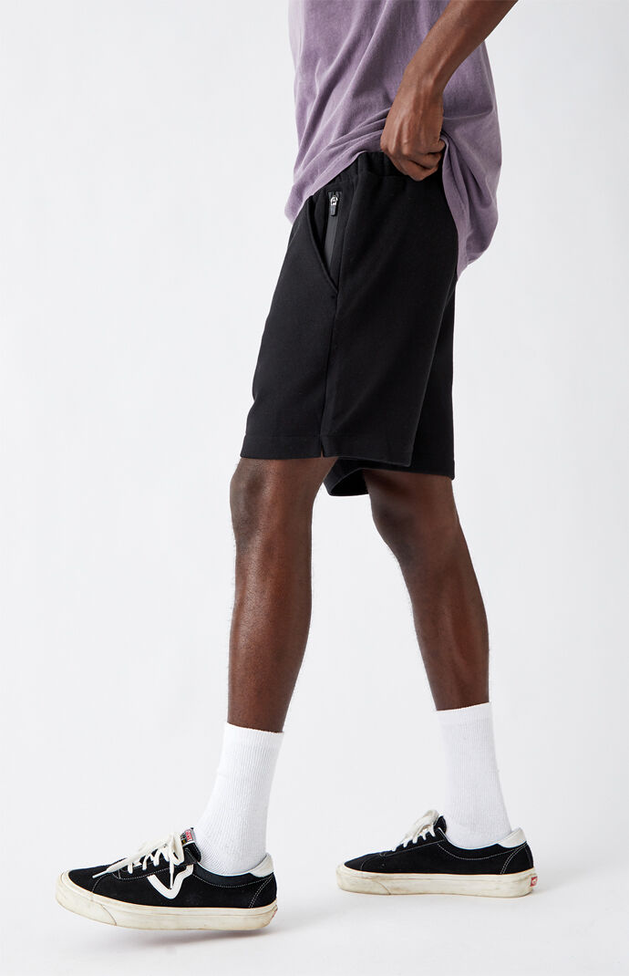 Black Fleece Belted Volleyball Shorts