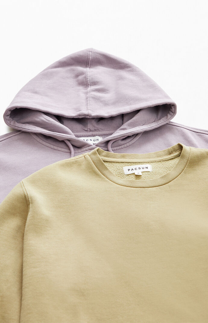 2-Pack Oversized Hoodie & Sweatshirt Set