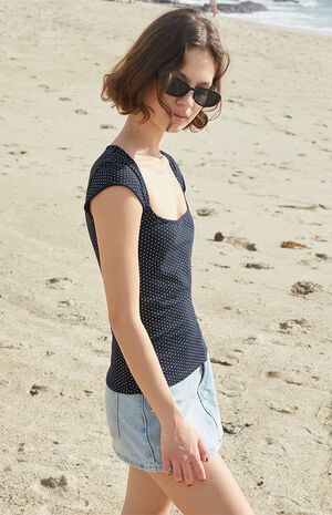 Black Polka Dot Ella Top image number 2