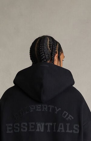 Black Property Lounge Half Zip Hoodie image number 5