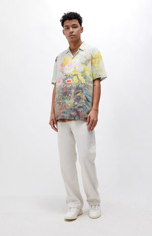 Cream Bootcut Trouser Pants image number 4