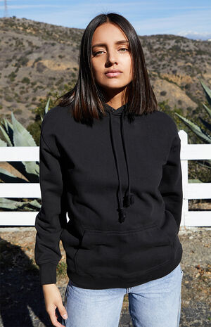 Black Pullover Hoodie image number 1