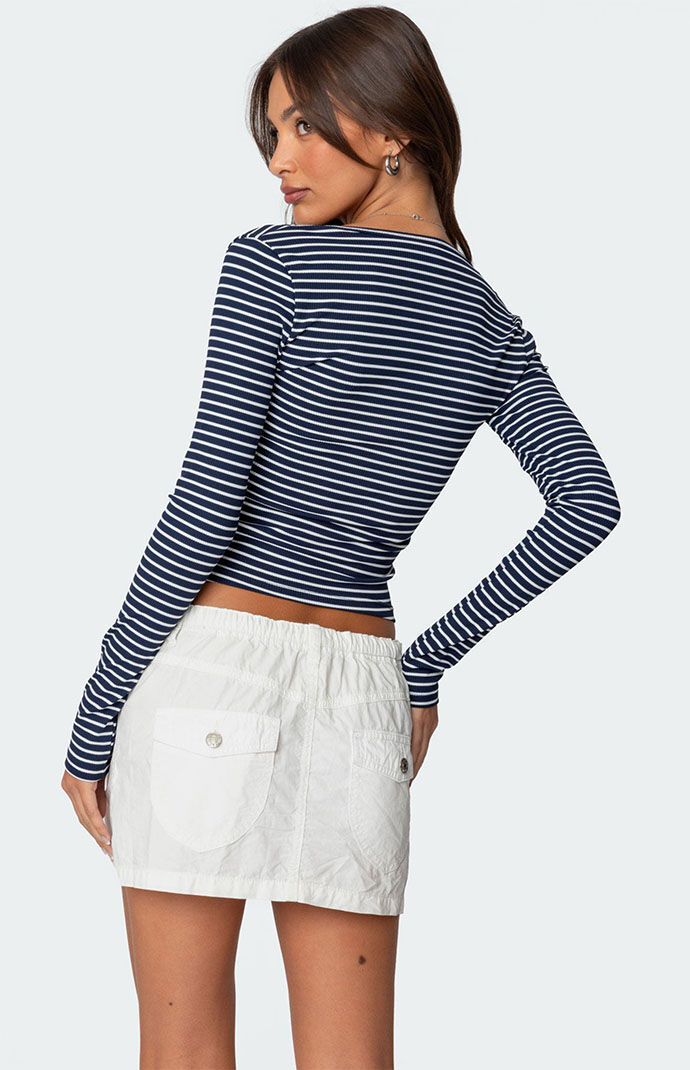 Edikted Alex Striped Top | PacSun