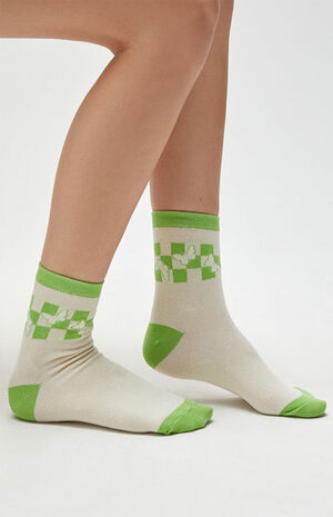Checker Butterfly Socks image number 1