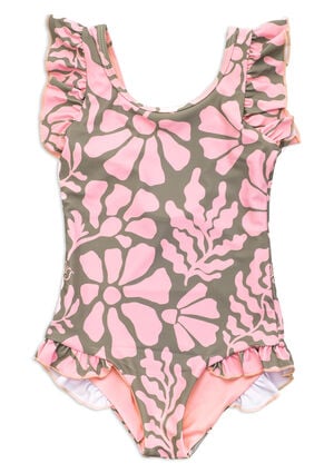 Kids Melo Ruffles One Piece Swimsuit image number 1