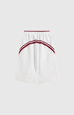 Striped Longline Sweat Shorts image number 5