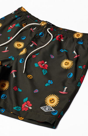 Recycled Fun Town 17" Swim Trunks image number 4