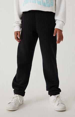 Black Basic Sweatpants image number 2