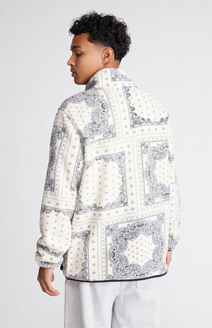 1/2 Zip Pullover Paisley Sweatshirt image number 3