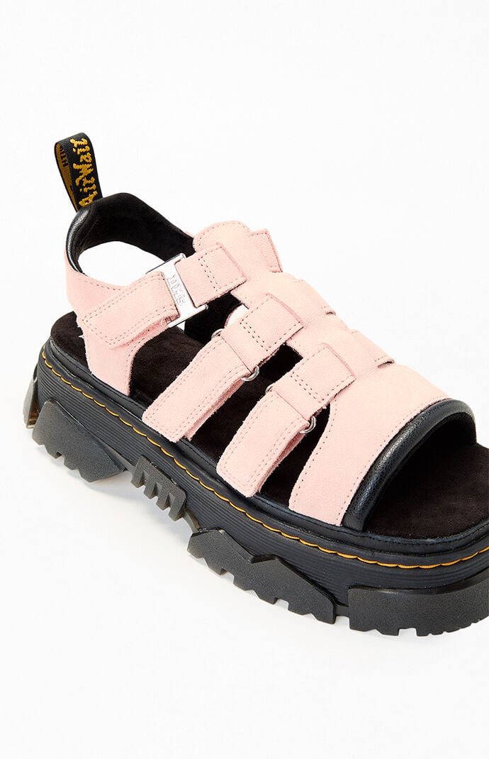 【Dr.Martens】サンダル Mathison 3 Strap Sandal R6131 Dr. Martens: Black Mattison 3 Strap Sandals | SSENSE