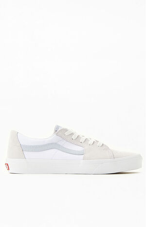 White & Gray Sk8-Low Shoes image number 2