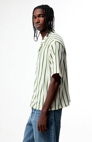 Naz Striped Textured Camp Shirt image number 3