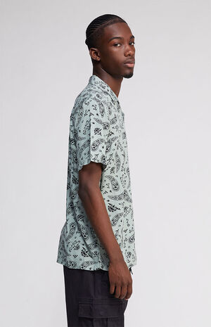 Bandana Paisley Woven Camp Shirt image number 3