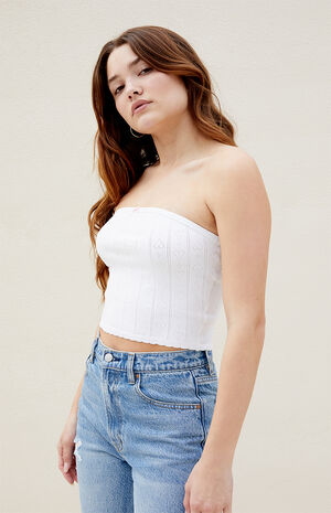 Quinn Pointelle Tube Top image number 2