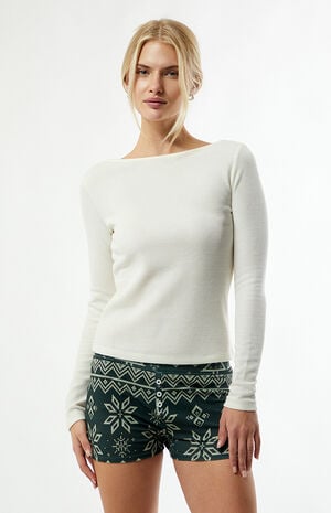 by Pacsun Fair Isle Mini Pajama Brief Shorts image number 1