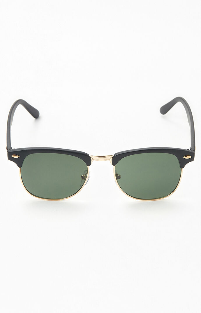 Fifty-Fifty Black & Gold Sunglasses