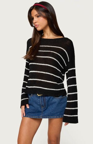 Drop Shoulder Light Knit Sweater image number 2