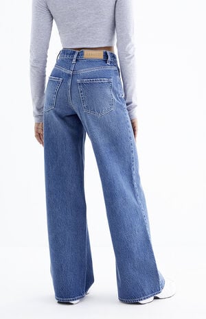 Nora Dark Indigo Wide Leg Jeans image number 4