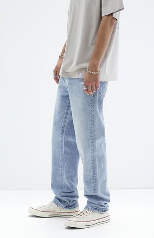 Light Indigo Straight Jeans image number 3