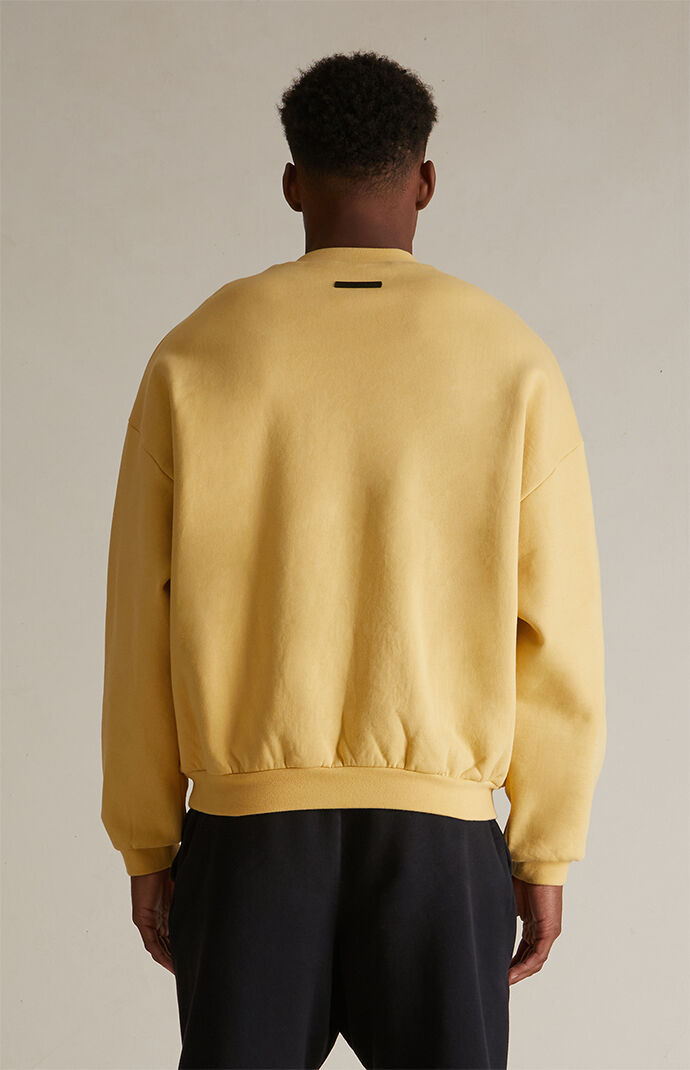 【FOG Essentials】 Amber Heavy Fleece Crew Neck Sweatshirt Fear of God Essentials Amber Heavy Fleece Crew Neck