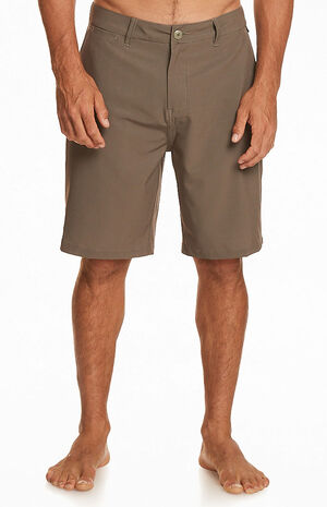 Eco Brown Ocean Union Amphibian Hybrid 20" Boardshorts image number 1