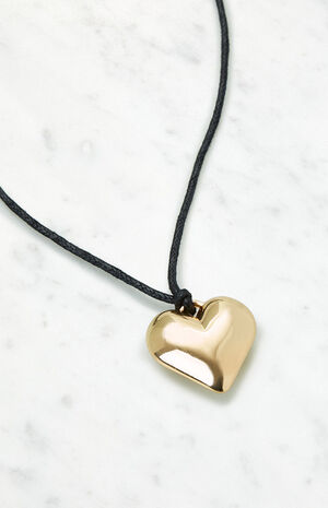 Heart Charm Cord Necklace image number 2