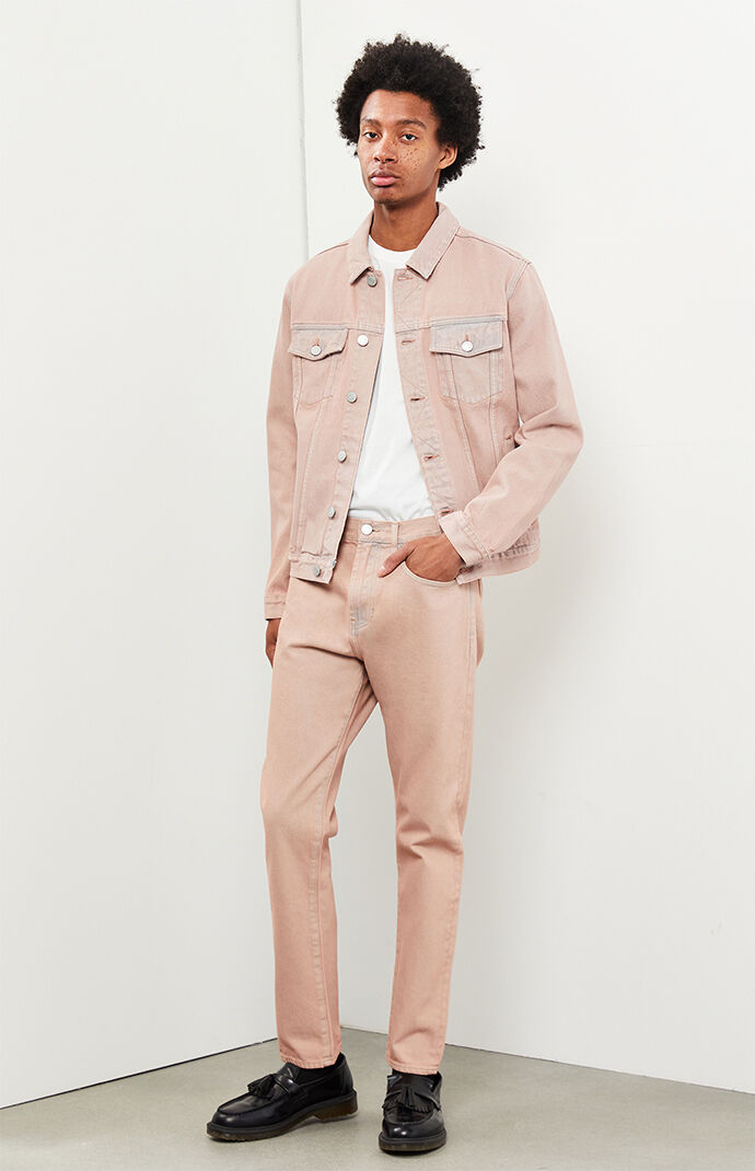 Roman Pink Slim Taper Jeans