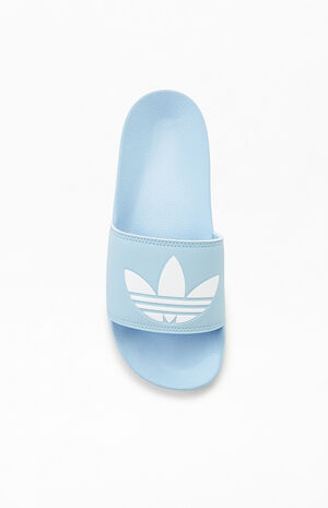 Women's Blue Adilette Slide Sandals Women's Blue Adilette Slide Sandals image number null