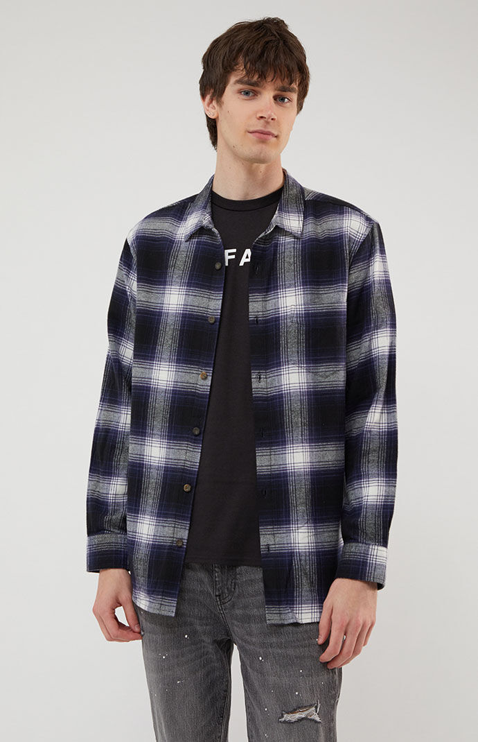 Pacsun flannel hoodie clearance