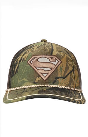 Superman Embroidered Logo Trucker Hat image number 1